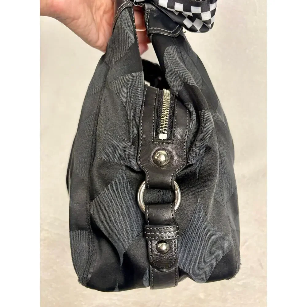 Coach Y2K Madison Op Art Sateen Maggie Shoulder Bag with Scarf